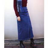 デニムスカート オリジナル フロントボタン | aimoha | 詳細画像19