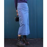 デニムスカート オリジナル フロントボタン | aimoha | 詳細画像23