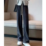リブニットワイドパンツ ロング丈 春夏秋冬 | aimoha | 詳細画像19