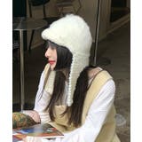 韓国風 モヘアフライトニットキャップ ニット帽 バラクラバ【AW】 | aimoha | 詳細画像4