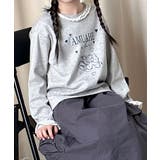 【aimoha KIDS】レース襟付きプリントキッズスウェット | aimoha kids | 詳細画像6