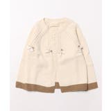 【aimoha-KIDS-】リボン付Aラインカーディガン キッズ【AW】 | aimoha kids | 詳細画像4 