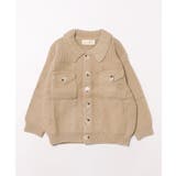 ベージュ | 【aimoha-KIDS-】ポロニットカーディガン【AW】 | aimoha kids