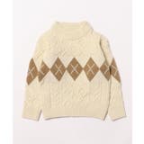 【aimoha-KIDS-】アーガイルニット キッズ【AW】 | aimoha kids | 詳細画像4