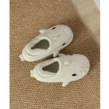 グレー | 【aimoha-KIDS-】キッズ サメモチーフ裏ボアサンダル | aimoha kids