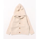 【aimoha-KIDS-】くま耳付きフーディニットジャケット キッズ【AW】 | aimoha kids | 詳細画像2