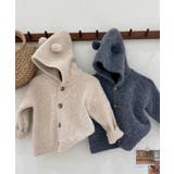 【aimoha-KIDS-】くま耳付きフーディニットジャケット キッズ【AW】 | aimoha kids | 詳細画像7