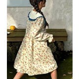 【aimoha-KIDS-】小花柄コーデュロイワンピース キッズ | aimoha kids | 詳細画像3