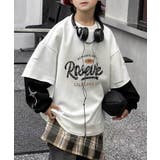 【Aimoha KIDS】レタープリントレイヤード風キッズスウェット | aimoha kids | 詳細画像6
