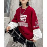 【Aimoha KIDS】カラーブロックデザインキッズスウェット | aimoha kids | 詳細画像5