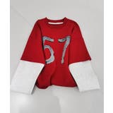 【Aimoha KIDS】ナンバープリントレイヤード風キッズスウェット | aimoha kids | 詳細画像10