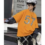 【Aimoha KIDS】ナンバープリントレイヤード風キッズスウェット | aimoha kids | 詳細画像5