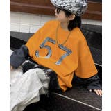 【Aimoha KIDS】ナンバープリントレイヤード風キッズスウェット | aimoha kids | 詳細画像6