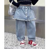 【aimoha KIDS】フェイクレイヤードデザインデニムパンツ | aimoha kids | 詳細画像4