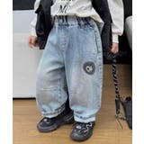 【aimoha KIDS】刺繍入りゆったりデニムパンツ | aimoha kids | 詳細画像8