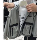 グレー | 【aimoha-KIDS-】ビッグポケットブルゾン キッズ | aimoha kids
