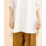 BIGシルエットロング丈ワイシャツ オーバーサイズ シャツ | aimoha  | 詳細画像17 