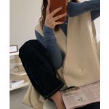 オフホワイト | Vネックニットジャカードベスト 韓国ファッション ツイードジャケット | aimoha