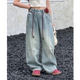 【Aimoha KIDS】ワイドシルエットキッズデニムパンツ | aimoha kids | 詳細画像3