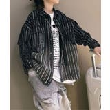 【aimoha KIDS】キッズブラックストライプシャツ | aimoha kids | 詳細画像3