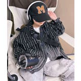 【aimoha KIDS】キッズブラックストライプシャツ | aimoha kids | 詳細画像4