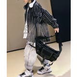 【aimoha KIDS】キッズブラックストライプシャツ | aimoha kids | 詳細画像5