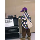 【aimoha KIDS】キッズ幾何学柄シャツ | aimoha kids | 詳細画像1