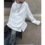 【aimoha KIDS】シンプルミニプリントロングスリーブTシャツ | aimoha kids | 詳細画像2