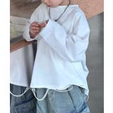 【aimoha KIDS】シンプルカジュアルロングスリーブキッズTシャツ | aimoha kids | 詳細画像3