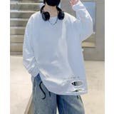 ホワイト | 【aimoha KIDS】カジュアルロングスリーブロゴTシャツ | aimoha kids