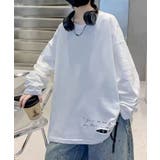 【aimoha KIDS】カジュアルロングスリーブロゴTシャツ | aimoha kids | 詳細画像3