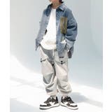 【aimoha KIDS】ウォッシュ加工デニムシャツ | aimoha kids | 詳細画像1
