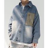 【aimoha KIDS】ウォッシュ加工デニムシャツ | aimoha kids | 詳細画像3