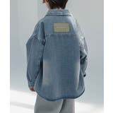 【aimoha KIDS】ウォッシュ加工デニムシャツ | aimoha kids | 詳細画像7