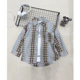 【aimoha KIDS】コントラストチェック柄シャツ | aimoha kids | 詳細画像1
