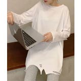 【aimoha KIDS】カットロング長袖Tシャツ | aimoha kids | 詳細画像2