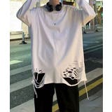 【aimoha KIDS】ダメージ加工ロングスリーブTシャツ | aimoha kids | 詳細画像4