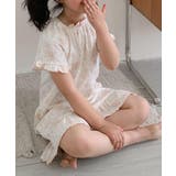 ピンク | 【aimoha-KIDS-】フラワープリントルームワンピース | aimoha kids