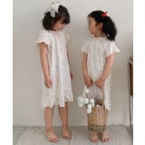 【aimoha-KIDS-】フラワープリントルームワンピース | aimoha kids | 詳細画像1