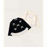 【aimoha-KIDS-】リボン付き裾フリルトップス | aimoha kids | 詳細画像8