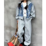 グレー | 【aimoha KIDS】デニムジャケットとスウェットのセットアップ | aimoha kids