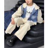 【aimoha KIDS】デニムジャケットとスウェットのセットアップ | aimoha kids | 詳細画像1