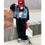 ブラック | 【aimoha KIDS】デニムジャケットとスウェットのセットアップ | aimoha kids