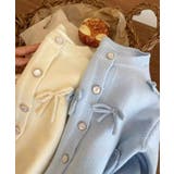 【aimoha-KIDS-】キャンディースリーブリボンカーディガン | aimoha kids | 詳細画像6