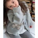 【aimoha-KIDS-】パッチワークニットカーディガン | aimoha kids | 詳細画像9