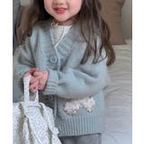【aimoha-KIDS-】パッチワークニットカーディガン | aimoha kids | 詳細画像11