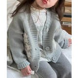 【aimoha-KIDS-】パッチワークニットカーディガン | aimoha kids | 詳細画像8