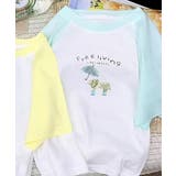 ブルー2 | 【aimoha KIDS】カジュアルプリントTシャツ21type | aimoha kids