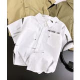 ホワイト | 【aimoha KIDS】デザインプリントキッズシャツ | aimoha kids