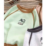 ライトグリーン | 【aimoha KIDS】刺繍ペイントスウェット | aimoha kids